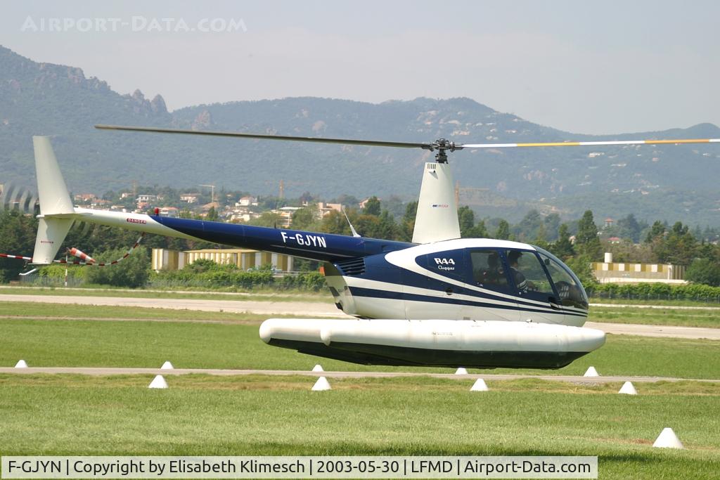 F-GJYN, Robinson R44 C/N 0418, at Cannes Airport