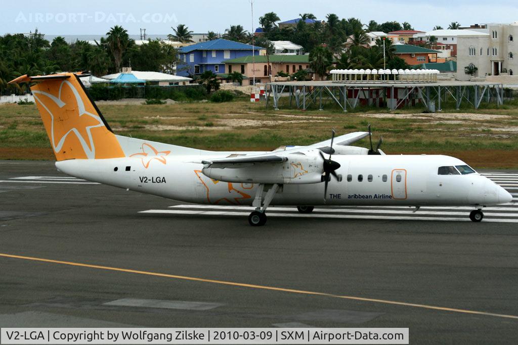 V2-LGA, 1990 De Havilland Canada DHC-8-311 Dash 8 C/N 232, visitor