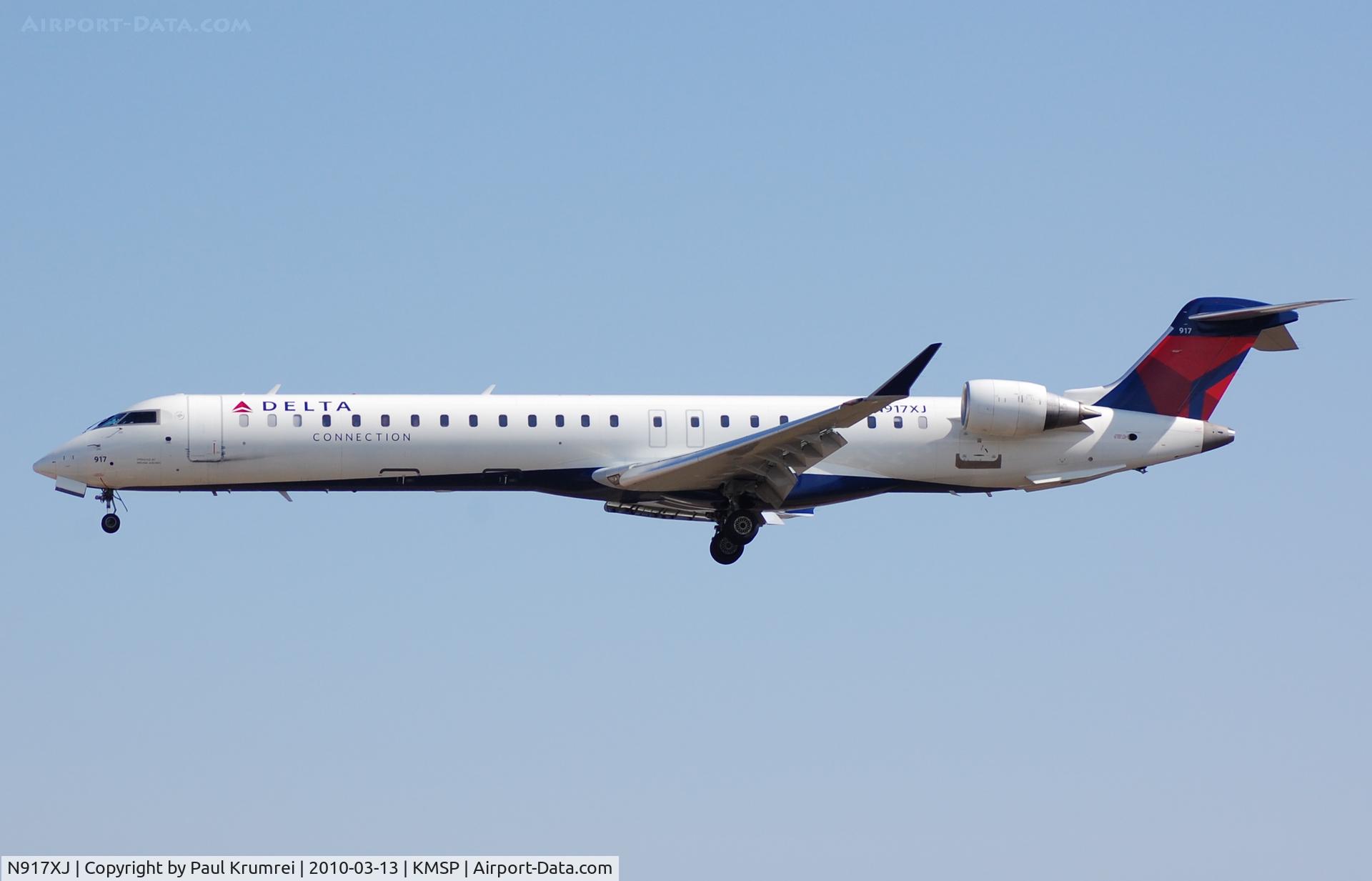 N917XJ, 2007 Bombardier CRJ-900ER (CL-600-2D24) C/N 15155, Minneapolis International Airport