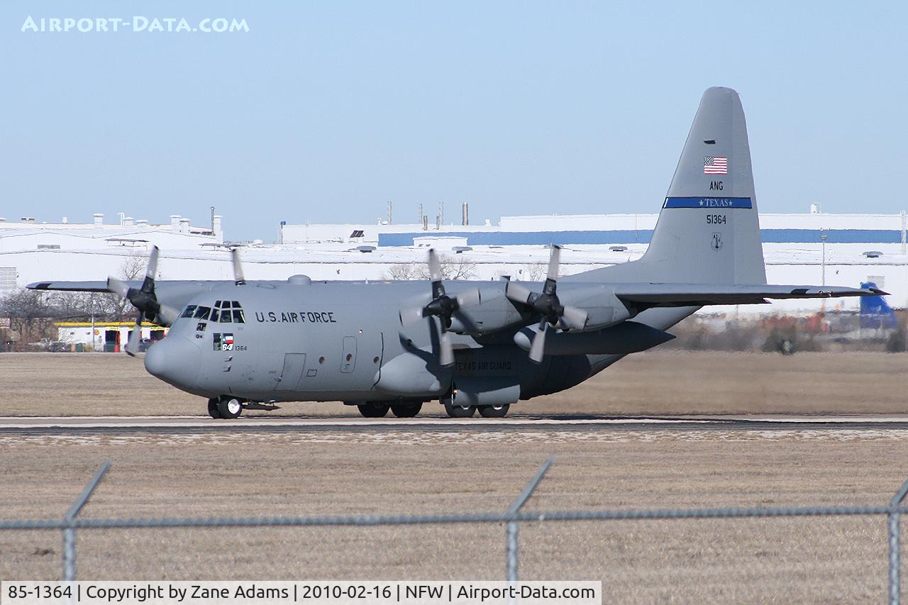 85-1364, 1985 Lockheed C-130H Hercules C/N 382-5076, At NAS Fort Worth (Carswell Field)