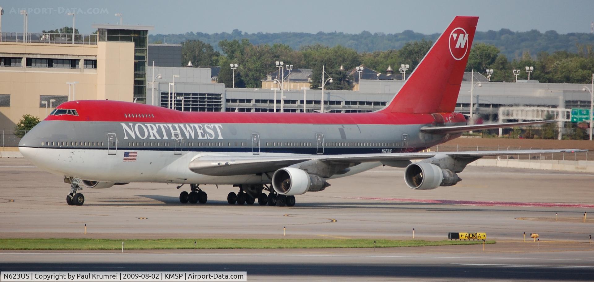 N623US, 1979 Boeing 747-251B C/N 21705, Minneapolis International Airport