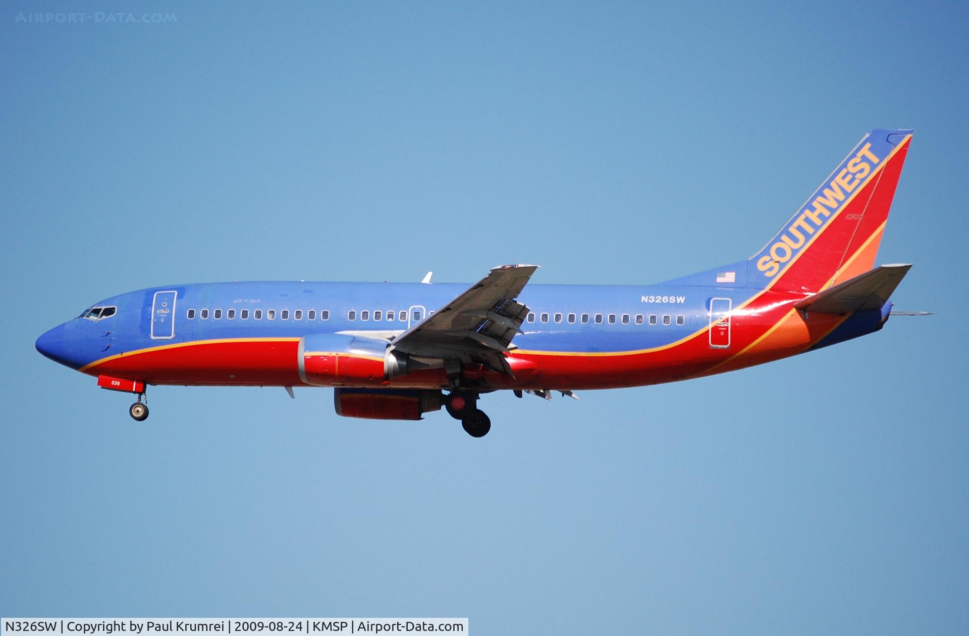 N326SW, 1987 Boeing 737-3H4 C/N 23690, Minneapolis International Airport