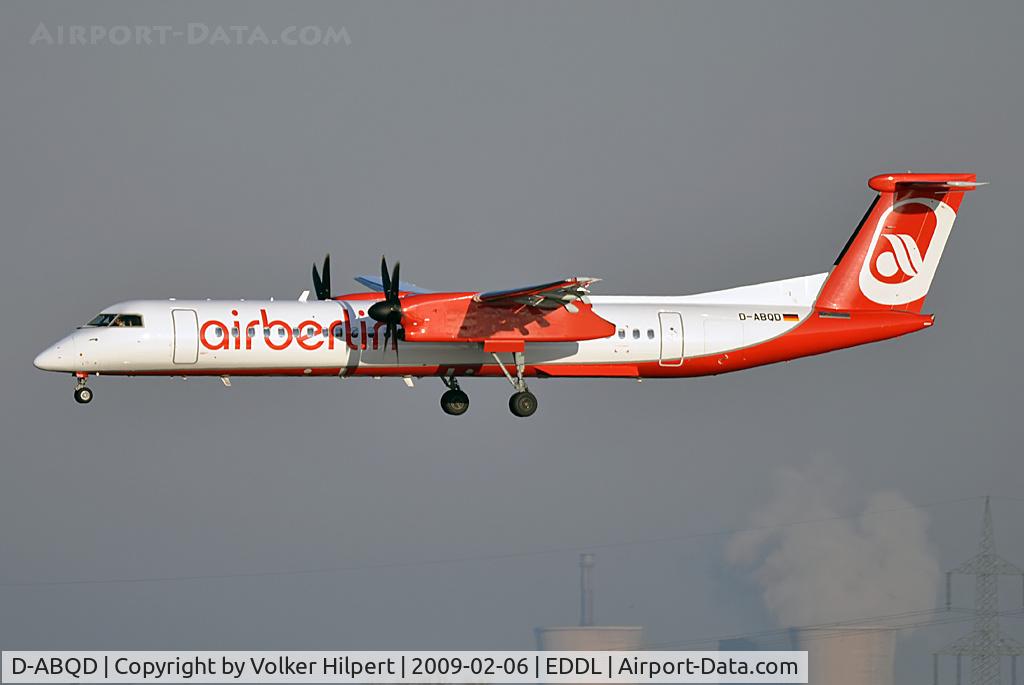 D-ABQD, 2009 De Havilland Canada DHC-8-402Q Dash 8 C/N 4234, at dus