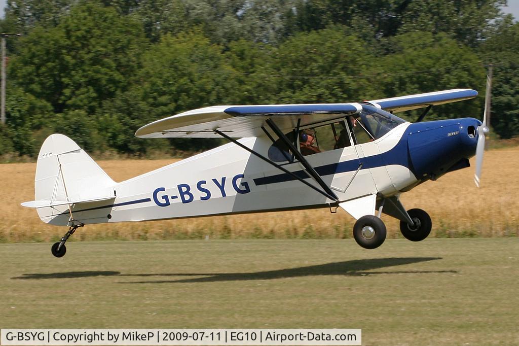 G-BSYG, 1947 Piper PA-12 Super Cruiser C/N 12-2106, Inbound to Breighton.