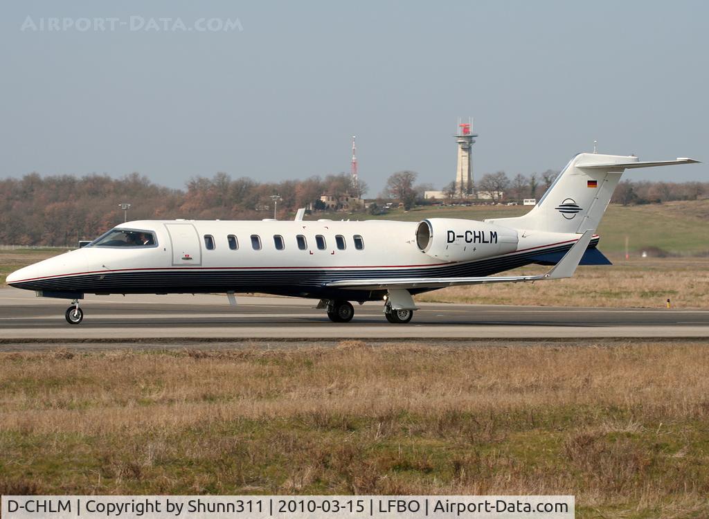 D-CHLM, Learjet 45XR C/N 45-266, Taxxing to General Aviation area...