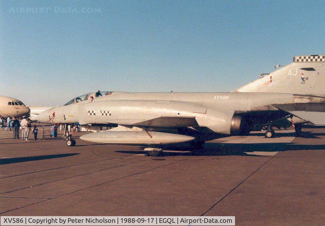 XV586, 1969 McDonnell Douglas Phantom FG1 C/N 3317/9340, Phantom FG.1 of 43 Squadron on display at the 1988 RAF Leuchars Airshow.