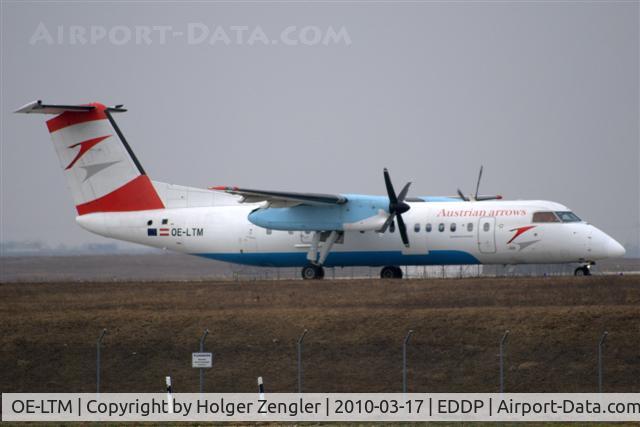 OE-LTM, 1998 De Havilland Canada DHC-8-311 Dash 8 Dash 8 C/N 527, On taxiway to runway 26R
