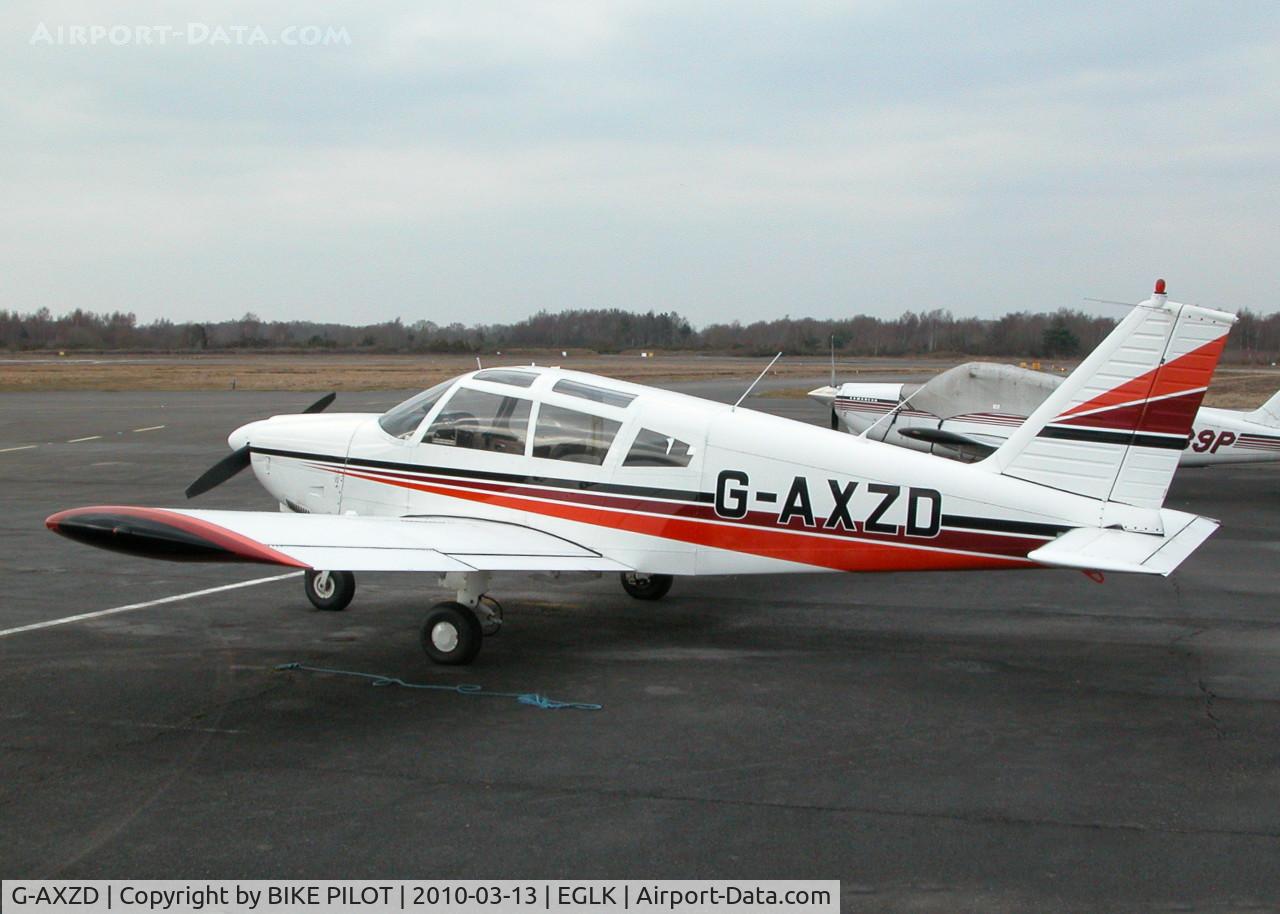 G-AXZD, 1970 Piper PA-28-180 Cherokee C/N 28-5609, NICE LOOKING CHEROKEE ON THE TERMINAL APRON