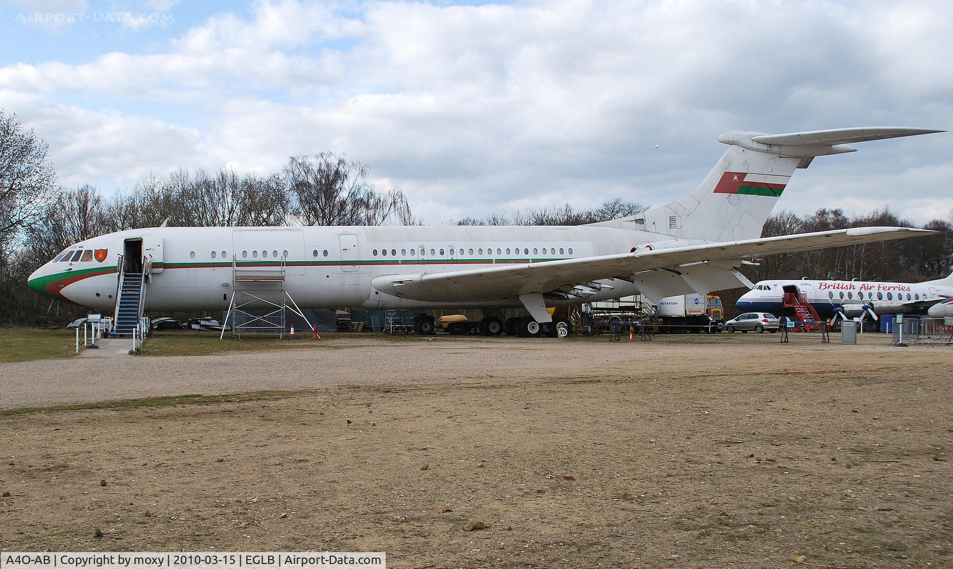 A4O-AB, 1963 Vickers VC10 Srs 1103 C/N 820, Vickers VC-10 ex Oman Royal Flight at Brooklands