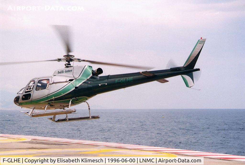 F-GLHE, Eurocopter AS-350B-2 Ecureuil C/N 2573, at Monaco Heliport