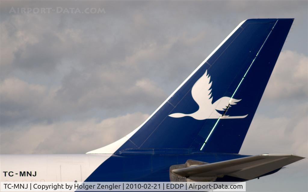 TC-MNJ, 1980 Airbus A300B4-203(F) C/N 123, Tail unit of an turkish freighter