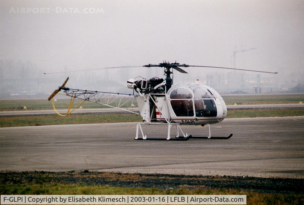 F-GLPI, Eurocopter SE-313B Alouette II C/N 1847, at Chambery Airport