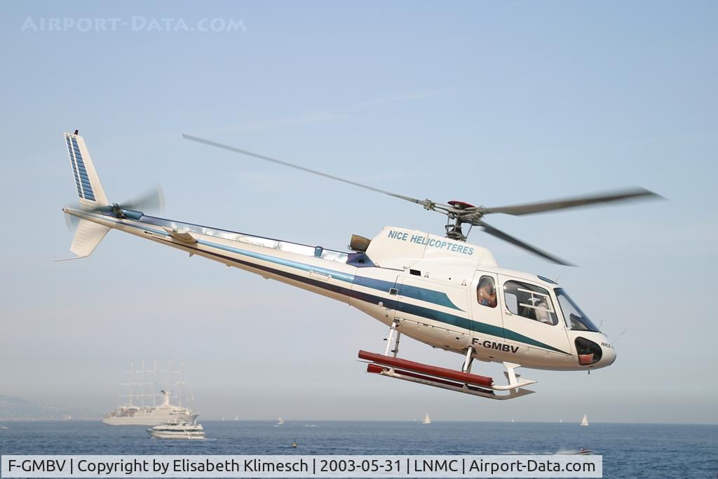 F-GMBV, Aerospatiale AS-350BA Ecureuil C/N 1709, at Monaco Heliport