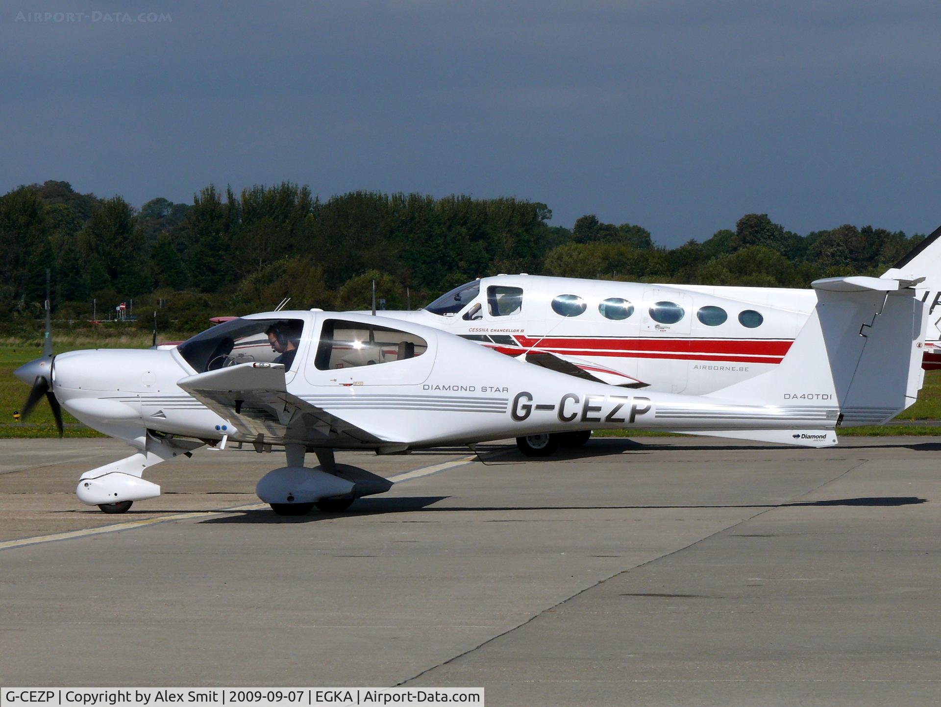 G-CEZP, 2008 Diamond DA-40D Diamond Star C/N D4.342, Diamond Aircraft Da40TDI Diamond Star G-CEZP Diamond Aircraft UK