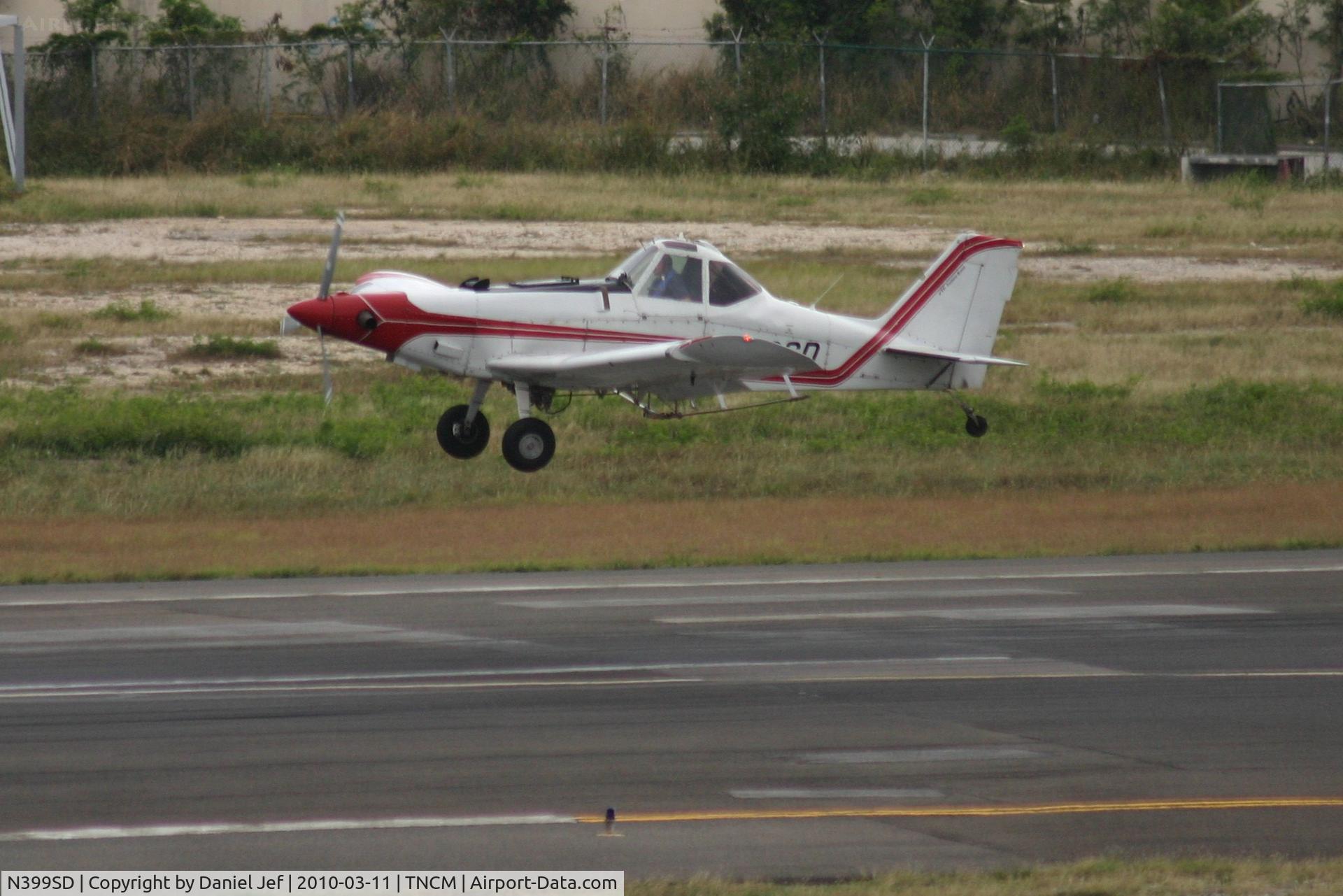 N399SD, 1978 Piper PA-36-375 Brave 375 C/N 36-7802054, N399SD landing at TNCM
