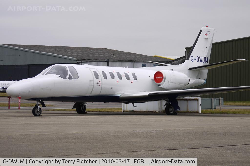 G-DWJM, 1981 Cessna 550 Citation II C/N 550-0296, Citation 500 at Gloucestershire (Staverton) Airport
