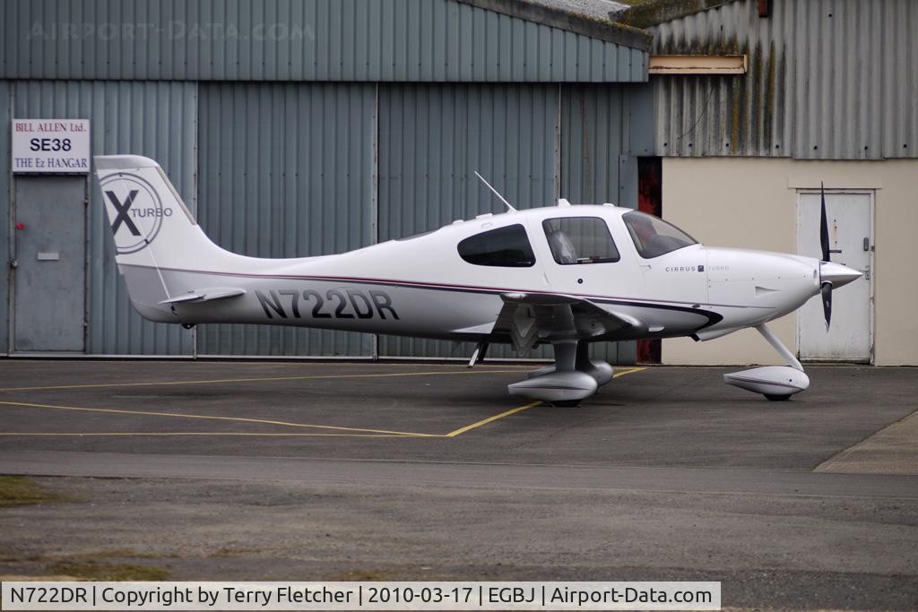 N722DR, Cirrus SR22 C/N 3500, Cirrus SR22 at Gloucestershire (Staverton) Airport