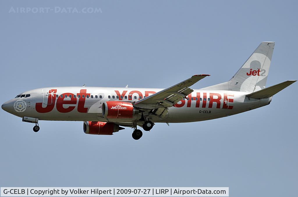 G-CELB, 1986 Boeing 737-377 C/N 23664, at Pisa