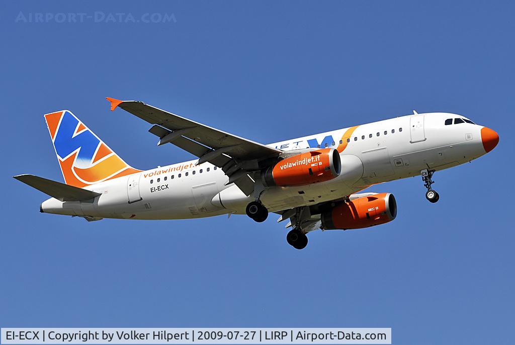 EI-ECX, 2006 Airbus A319-132 C/N 2698, at Pisa