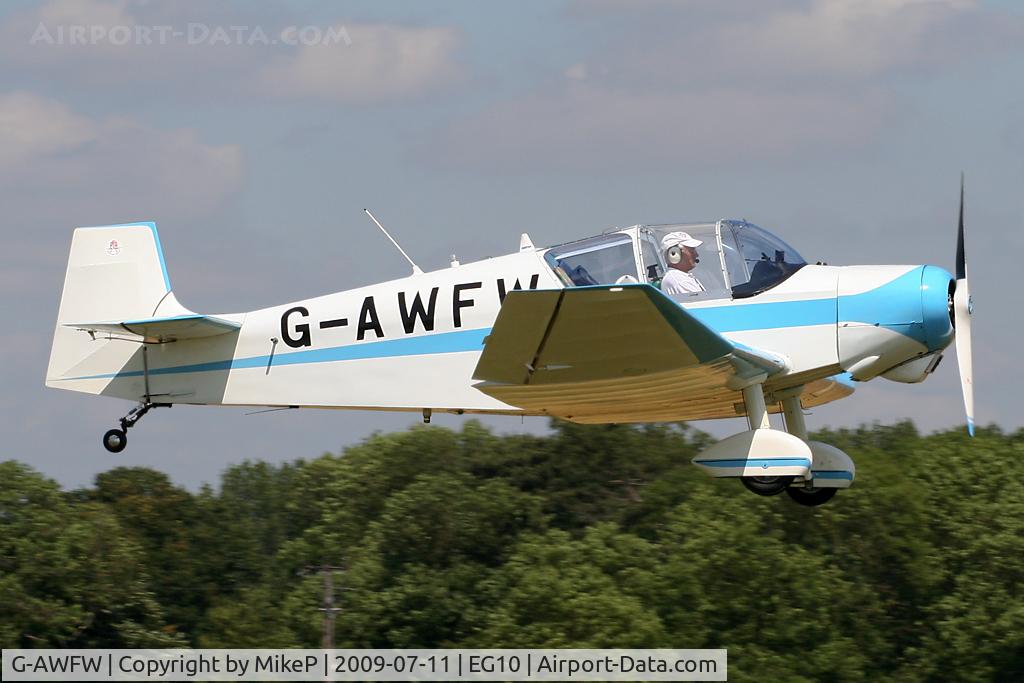 G-AWFW, 1957 SAN Jodel D-117 C/N 599, Inbound on 11 at Breighton.
