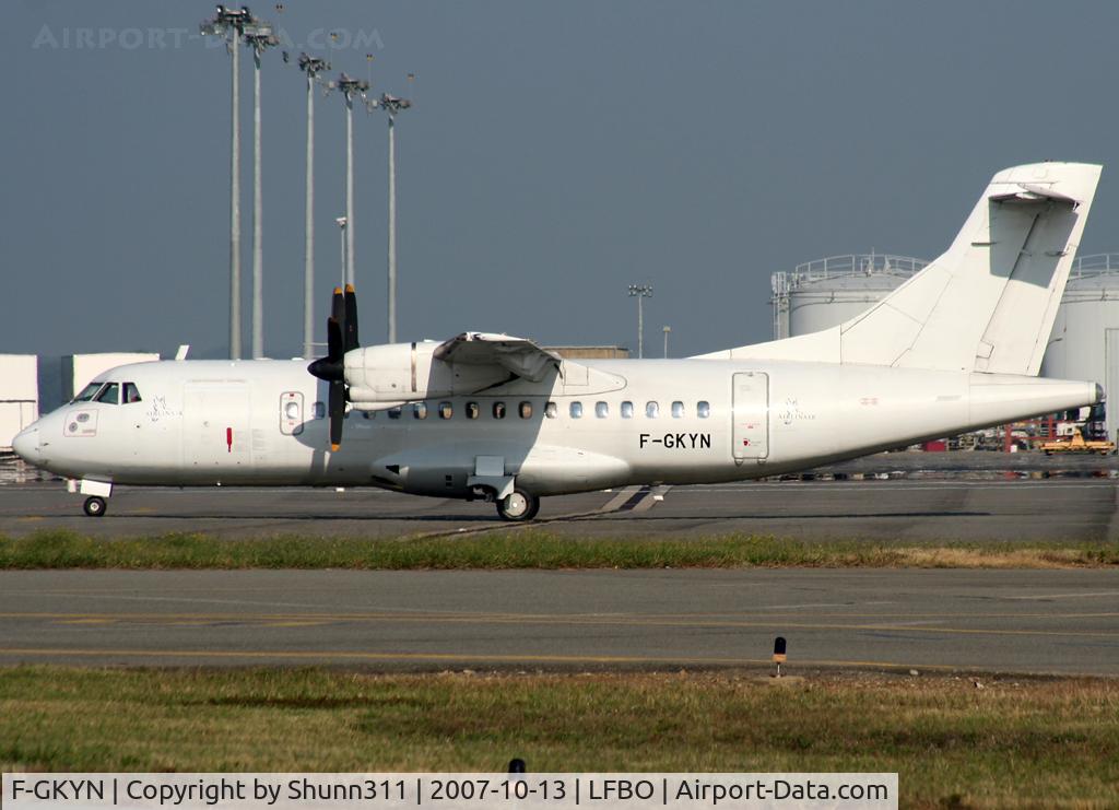 F-GKYN, 1988 ATR 42-300 C/N 095, Parked at the General Aviation area...