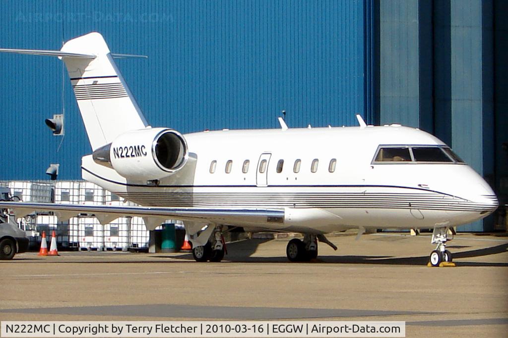 N222MC, 1996 Canadair Challenger 604 (CL-600-2B16) C/N 5329, Challenger 604 at Luton