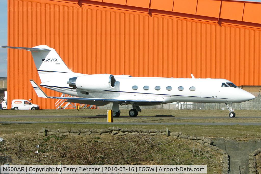N600AR, 2000 Gulfstream Aerospace G-IV SP C/N 1419, Gulfstream G1159C at Luton
