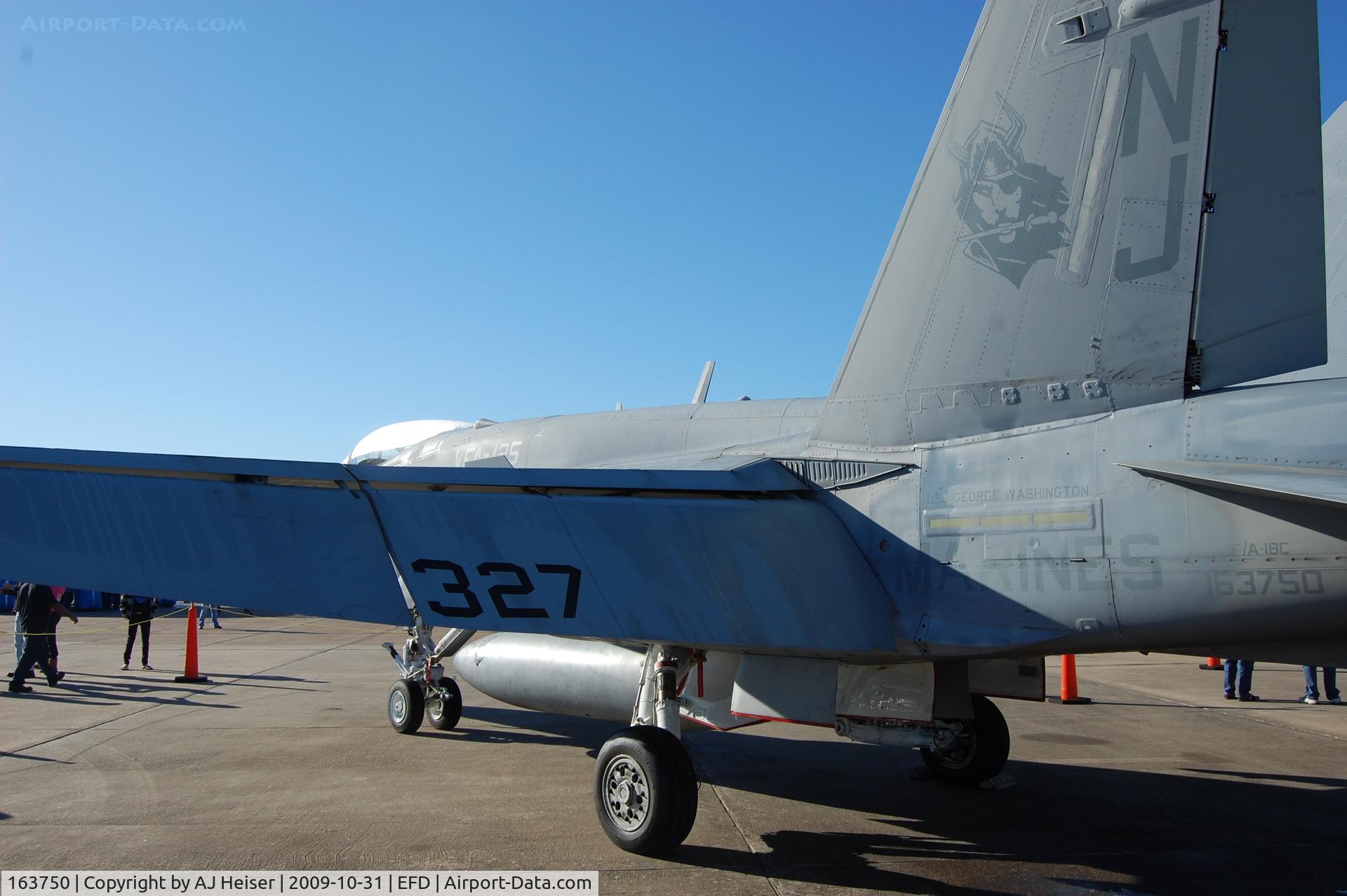 163750, 1989 McDonnell Douglas F/A-18C Hornet C/N 0825/C108, 2009 Wings over Houston Airshow