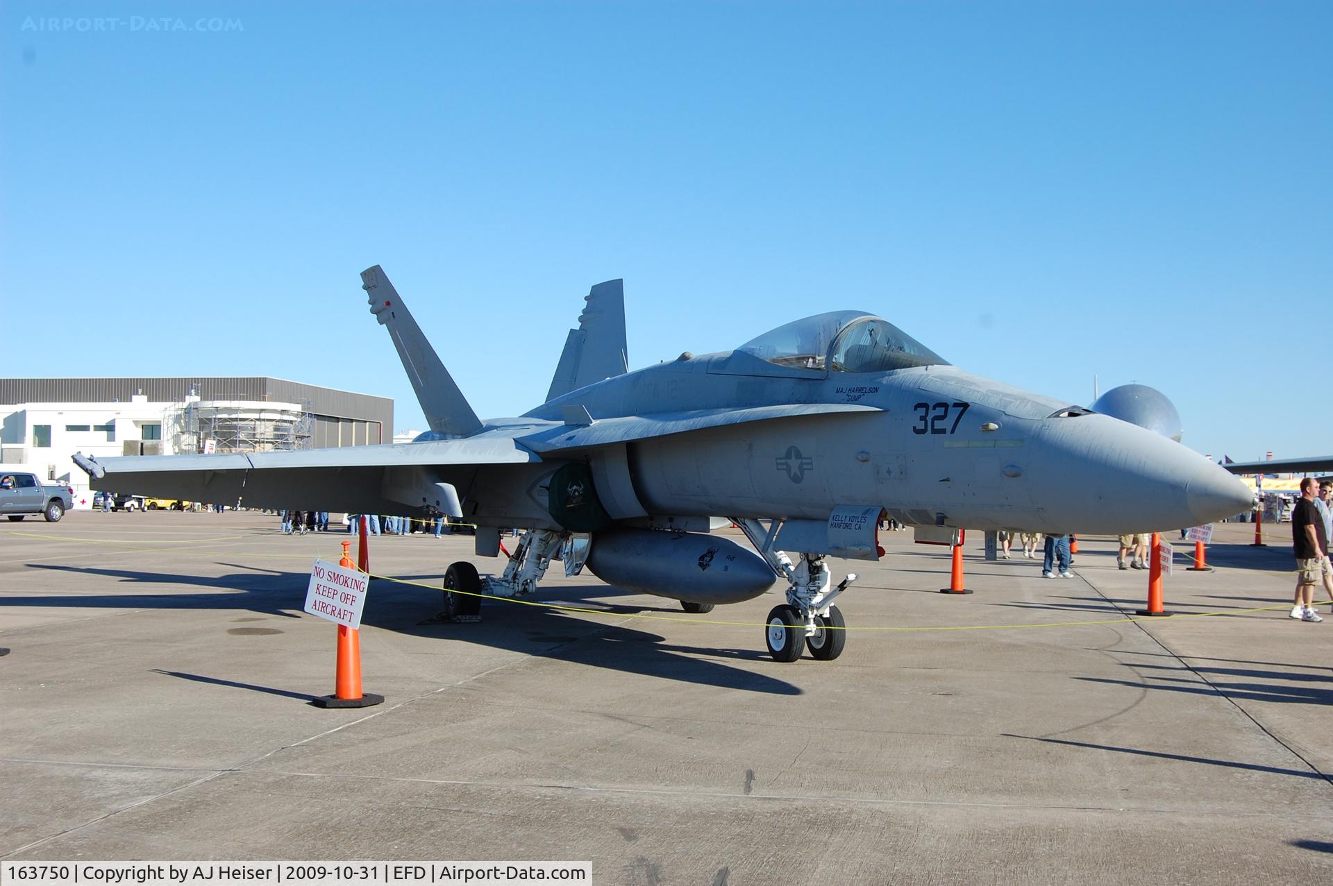 163750, 1989 McDonnell Douglas F/A-18C Hornet C/N 0825/C108, 2009 Wings over Houston Airshow