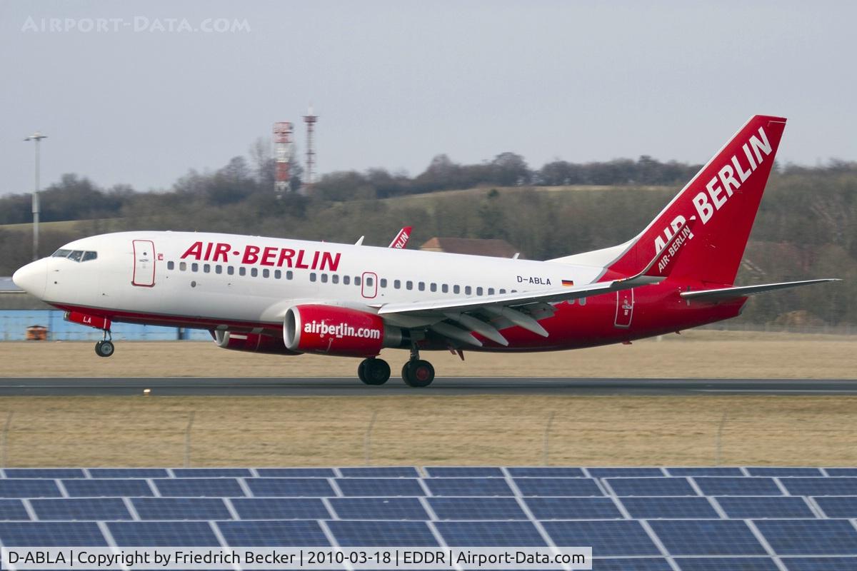 D-ABLA, 2007 Boeing 737-76J C/N 36114, touchdown