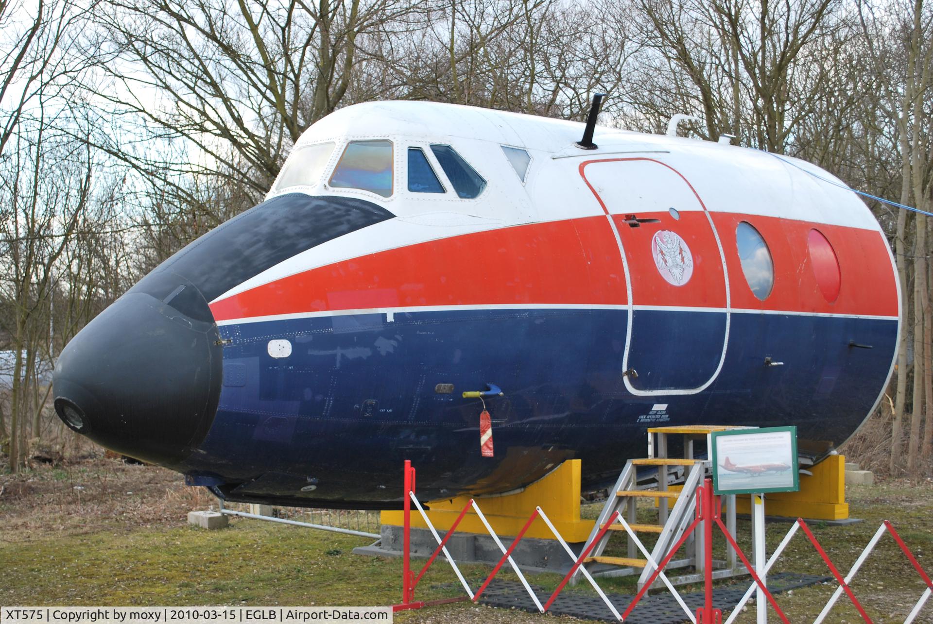 XT575, 1961 Vickers Viscount 837 C/N 438, Viscount V.837 Nose at Brooklands. Ex OE-LAG
