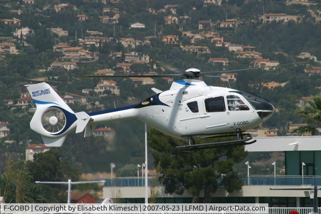 F-GOBD, 1997 Eurocopter EC-135T-1 C/N 0034, at Cannes Airport