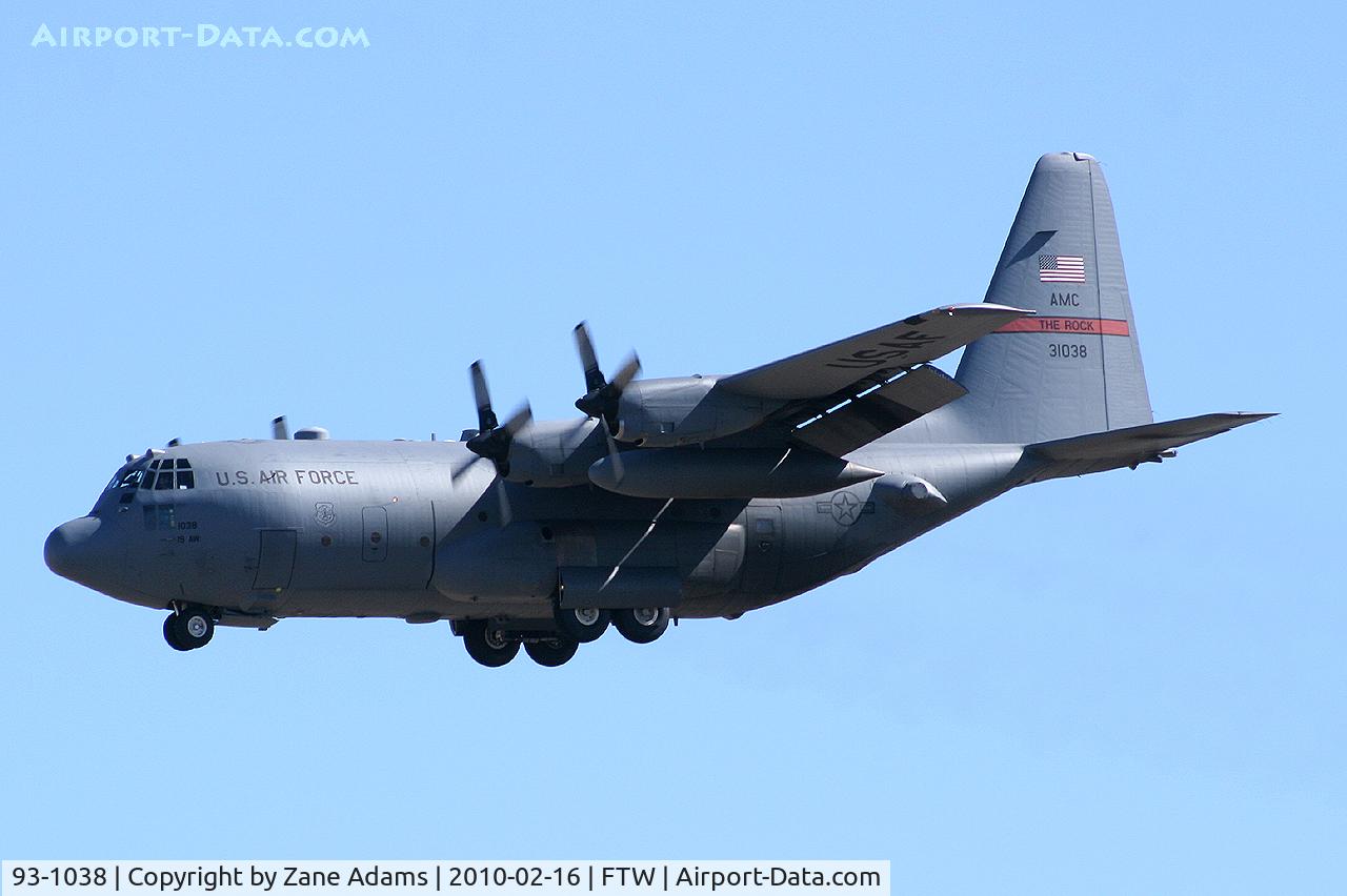 93-1038, 1994 Lockheed C-130H Hercules C/N 382-5372, At NASJRB Fort Worth (Carswell Field)