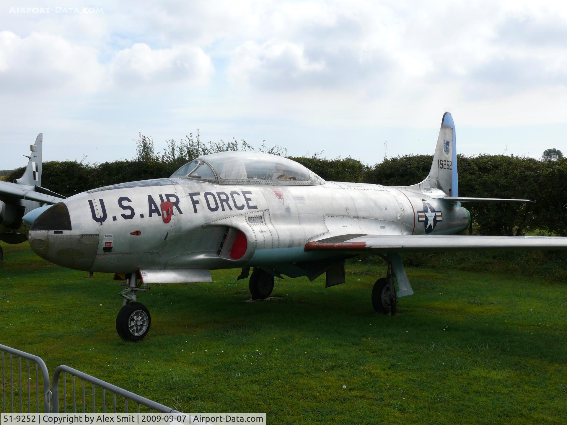 51-9252, 1951 Lockheed T-33A Shooting Star C/N 580-7036, Lockheed T-33A T-Bird 19252 US Air Force