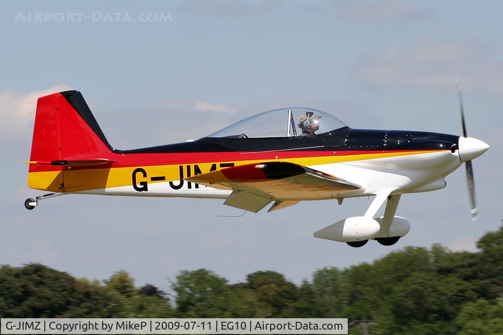 G-JIMZ, 1991 Vans RV-4 C/N 2488, Short final for Runway 11 at Breighton.