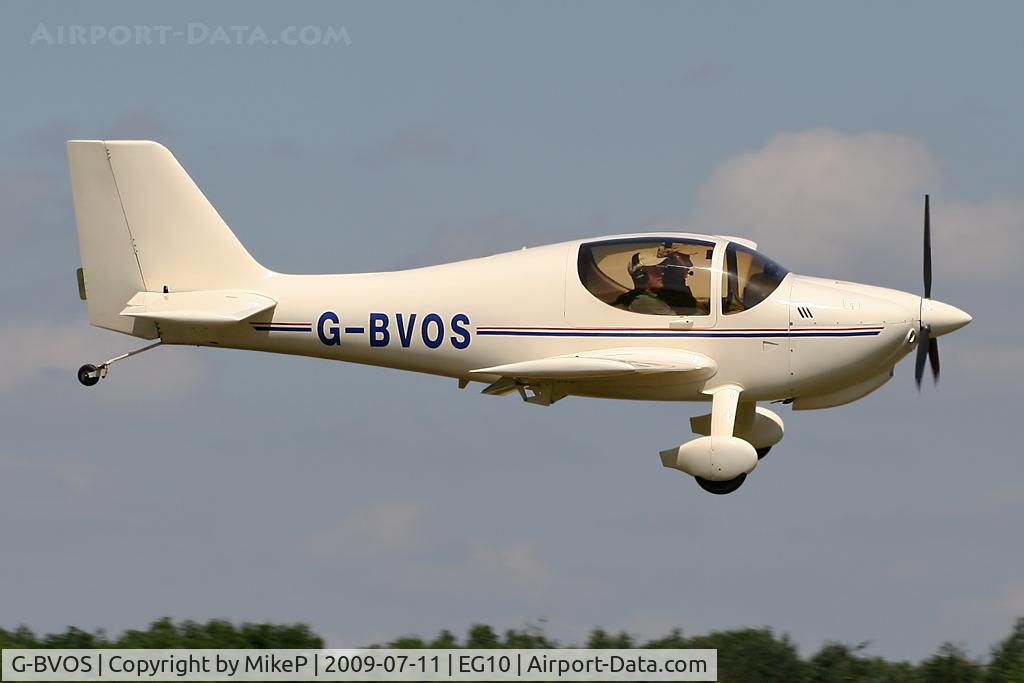 G-BVOS, 1988 Europa Tri-Gear C/N PFA 247-12562, Final approach to Breighton.