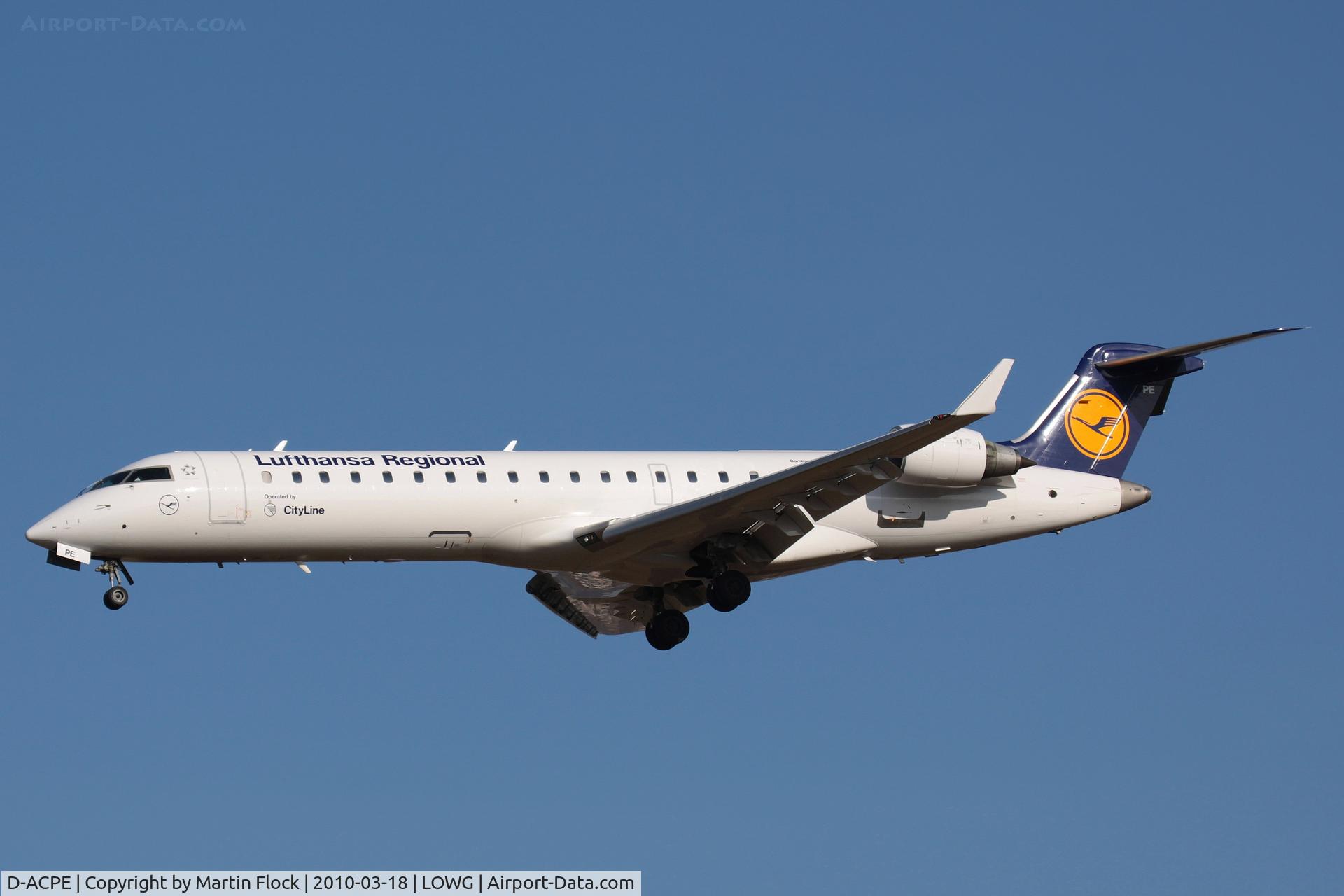D-ACPE, 2001 Bombardier CRJ-701ER (CL-600-2C10) Regional Jet C/N 10027, .