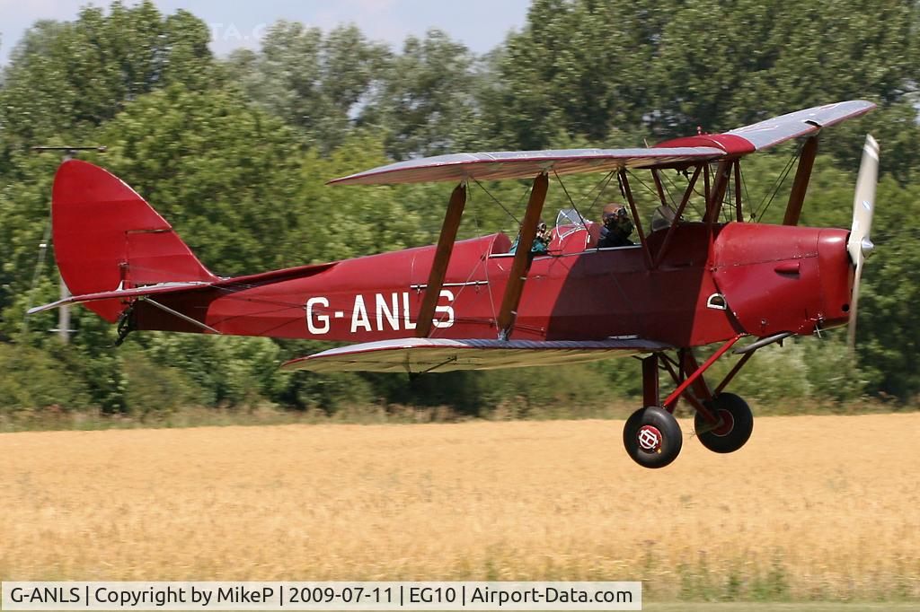 G-ANLS, 1944 De Havilland DH-82A Tiger Moth II C/N 85862, About to touchdown at Breighton.