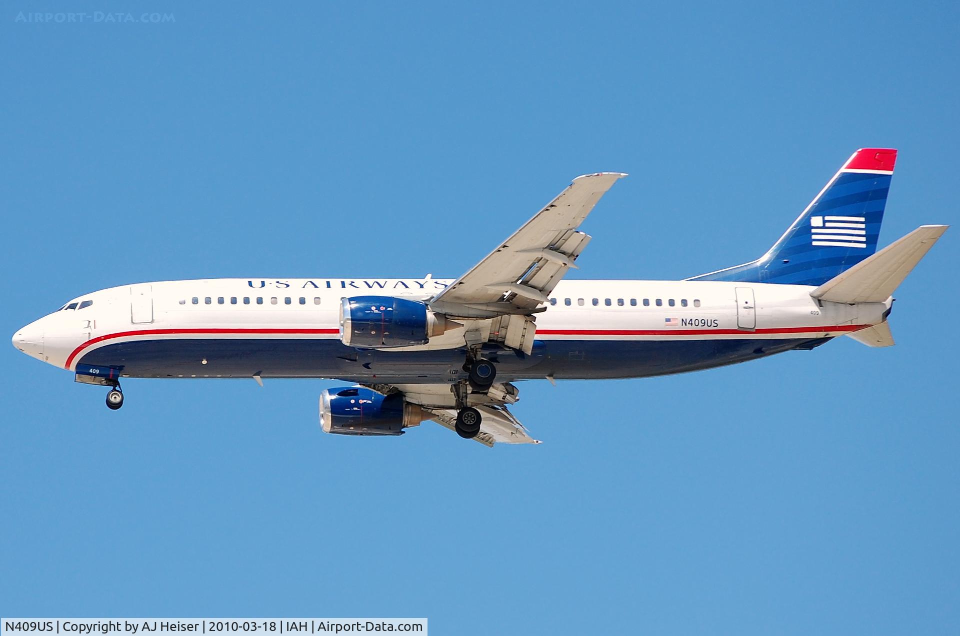 N409US, 1988 Boeing 737-401 C/N 23879, AWE1179 from CLT