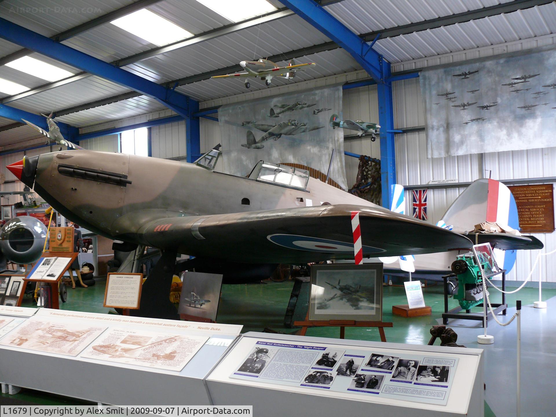 L1679, Hawker Hurricane I Replica C/N Not found L1679, Hawker Hurricane mk1 L1679/XJC Royal Air Force replica