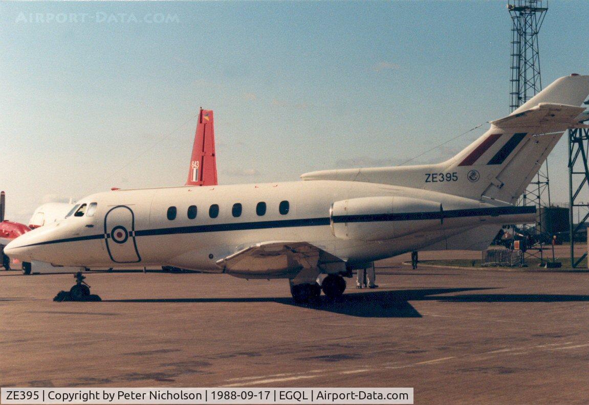 ZE395, British Aerospace BAe-125 CC.3 C/N 257205, BAe 125 CC.3 of 32 Squadron at RAF Northolt on display at the 1988 RAF Leuchars Airshow.