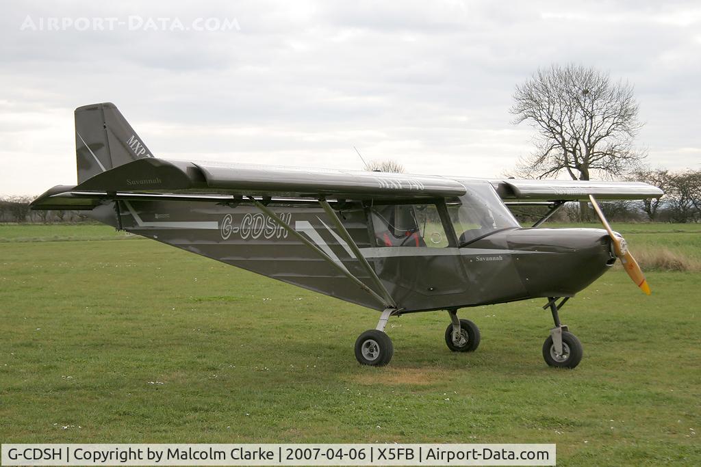 G-CDSH, 2005 ICP MXP-740 Savannah Jabiru(5) C/N BMAA/HB/463, ICP MXP-740 Savannah at Fishburn Airfield in 2007. A microlight fitted with 'flaperons' providing STOL take-off capability.