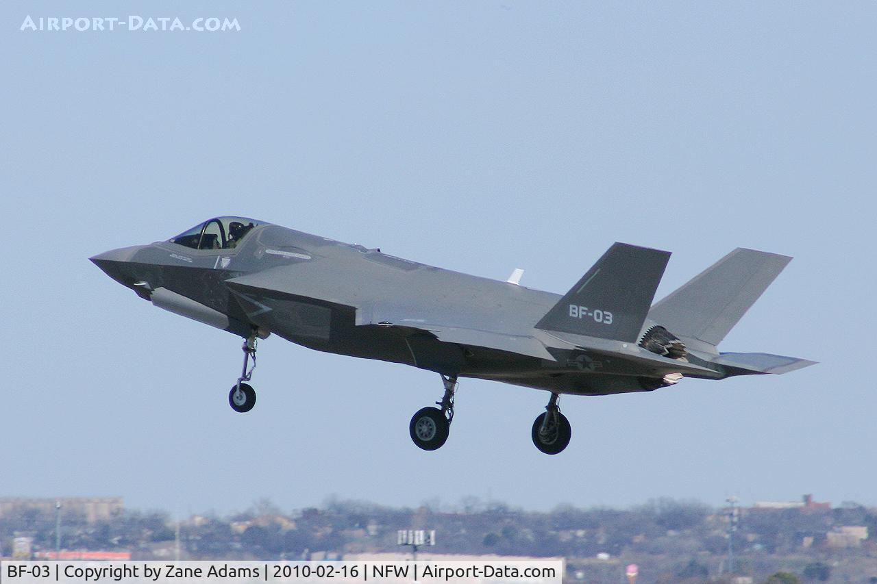 BF-03, 2010 Lockheed Martin F-35B Lightning II C/N BF-03, The Third F-35B flight test at NASJRB Fort Worth