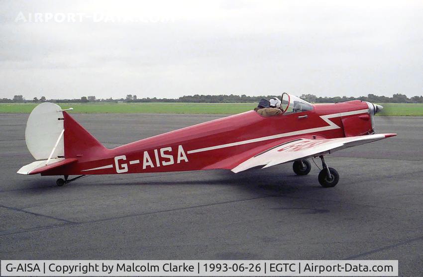 G-AISA, 1947 Tipsy Trainer 1 C/N 17, Tipsy B Trainer 1 at Cranfield Airport, UK in 1993.