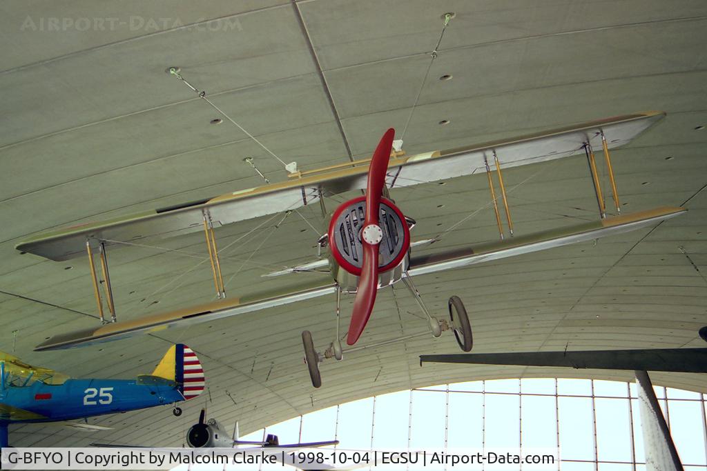 G-BFYO, 1978 SPAD S-XIII Replica C/N 0035, Spad XIII (replica) at The Imperial War Museum, Duxford in 1998.