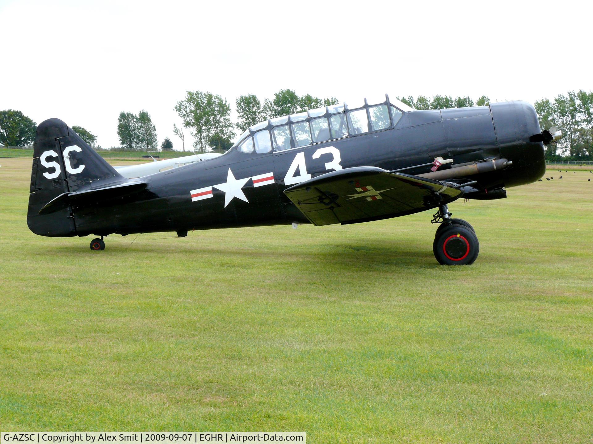 G-AZSC, 1943 Noorduyn AT-16 Harvard IIB C/N 14A-1363, North American AT-16 Harvard G-AZSC painted as US Air Force 43/SC