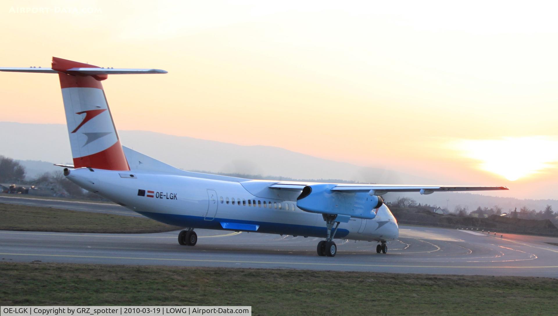 OE-LGK, 2009 De Havilland Canada DHC-8-402Q Dash 8 C/N 4280, AUA dash 8Q-400