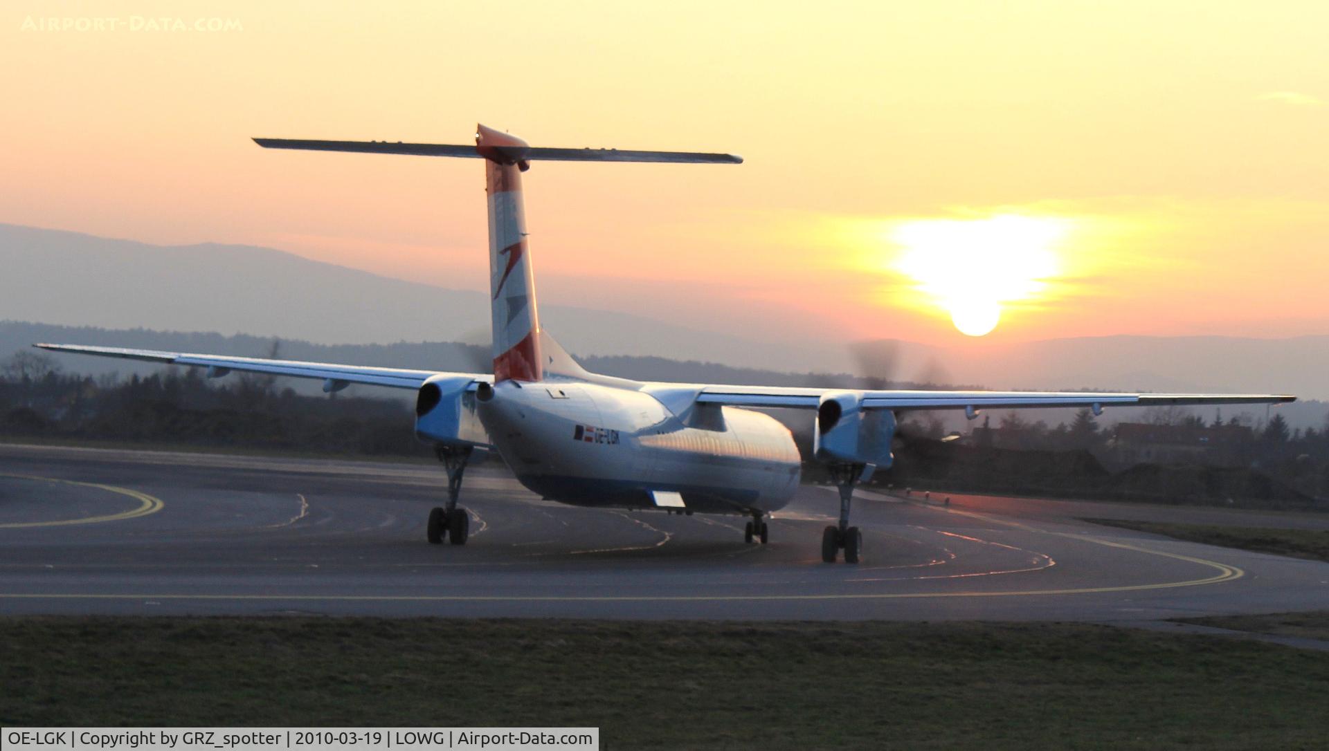 OE-LGK, 2009 De Havilland Canada DHC-8-402Q Dash 8 C/N 4280, AUA dash 8Q-400