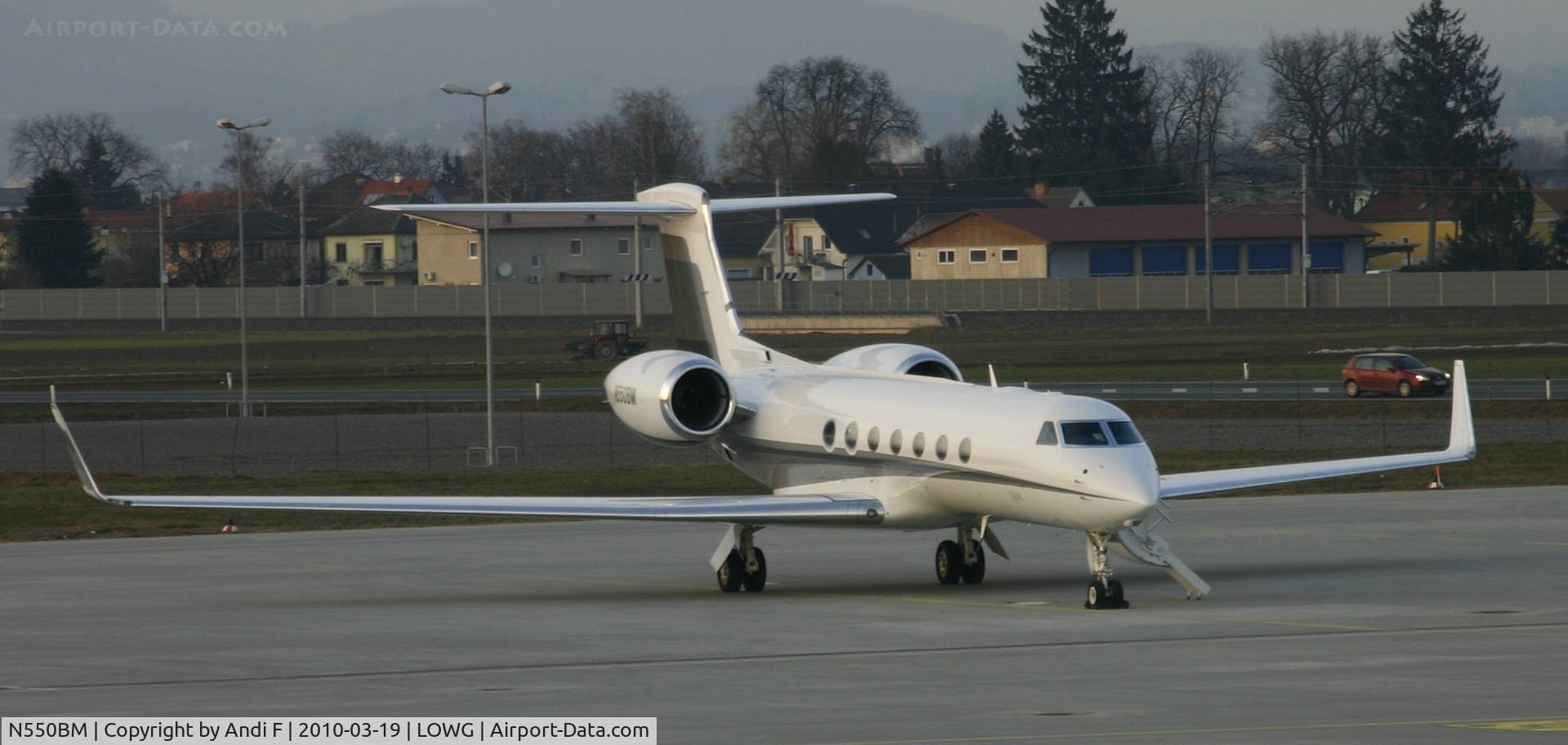 N550BM, 2007 Gulfstream Aerospace GV-SP (G550) C/N 5171, BMW