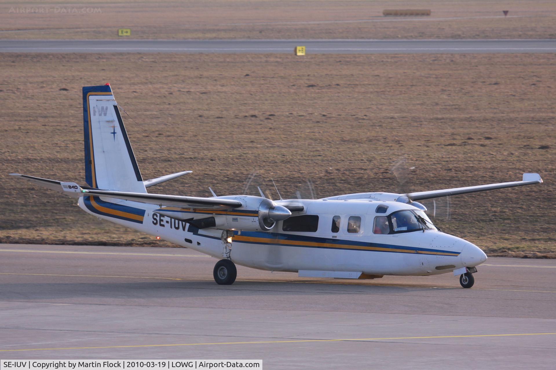 SE-IUV, 1981 Rockwell 690C Jetprop 840 C/N 11681, .